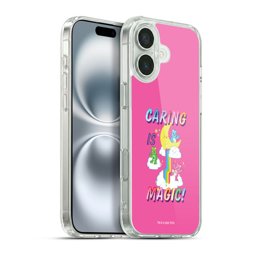Care Bears 40th Anniversary Caring Is Magic Soft Gel Case for Apple iPhone 16 Plus & MagSafe