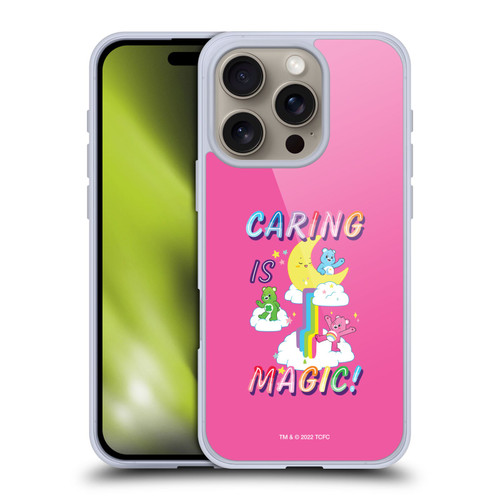 Care Bears 40th Anniversary Caring Is Magic Soft Gel Case for Apple iPhone 16 Pro & MagSafe