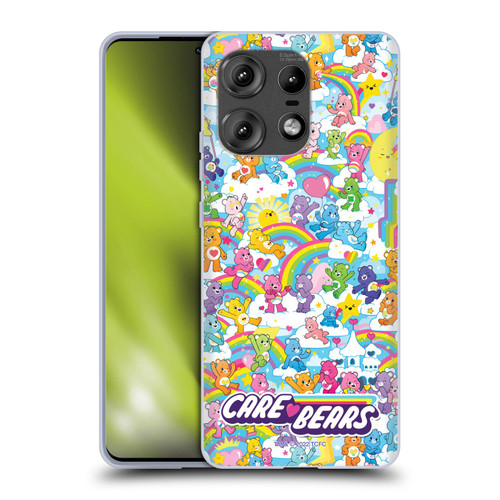 Care Bears 40th Anniversary Rainbow Soft Gel Case for Motorola Edge 50 Pro