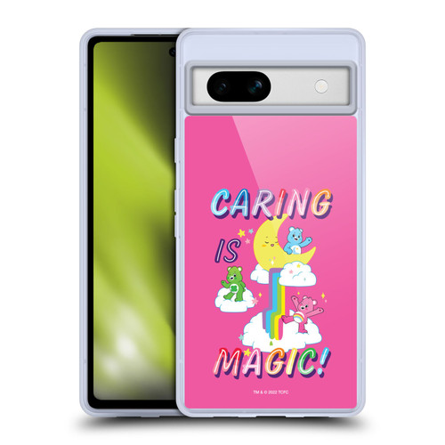 Care Bears 40th Anniversary Caring Is Magic Soft Gel Case for Google Pixel 7a
