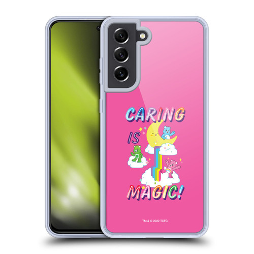 Care Bears 40th Anniversary Caring Is Magic Soft Gel Case for Samsung Galaxy S21 FE 5G & MagSafe