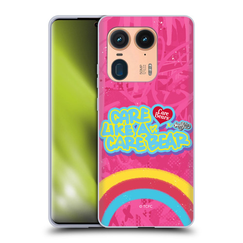 Care Bears Graffiti Collection by Murwalls Rainbow In Pink Soft Gel Case for Motorola Edge 50 Ultra/X50 Ultra