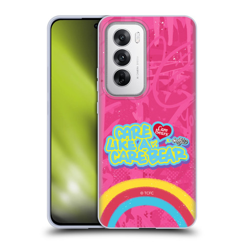 Care Bears Graffiti Collection by Murwalls Rainbow In Pink Soft Gel Case for OPPO Reno12 5G