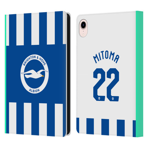 Brighton & Hove Albion F.C 2025/26 Players Home Kit Kaoru Mitoma Leather Book Wallet Case Cover For Apple iPad mini (2021/2024)