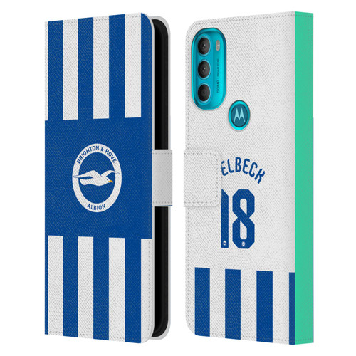 Brighton & Hove Albion F.C 2025/26 Players Home Kit Danny Welbeck Leather Book Wallet Case Cover For Motorola Moto G71 5G