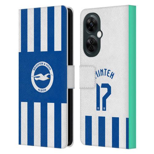 Brighton & Hove Albion F.C 2025/26 Players Home Kit Yankuba Minteh Leather Book Wallet Case Cover For OnePlus Nord N30
