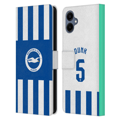 Brighton & Hove Albion F.C 2025/26 Players Home Kit Lewis Dunk Leather Book Wallet Case Cover For Samsung Galaxy A06 4G