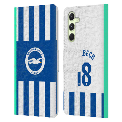 Brighton & Hove Albion F.C 2025/26 Players Home Kit Danny Welbeck Leather Book Wallet Case Cover For Samsung Galaxy A54 5G Brighton & Hove Albion F.C 2025/26 Players Home Kit Danny Welbeck Leather Book Wallet Case Cover For Samsung Galaxy A54 5G
