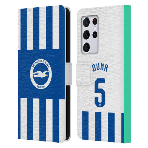 Brighton & Hove Albion F.C 2025/26 Players Home Kit Lewis Dunk Leather Book Wallet Case Cover For Samsung Galaxy S21 Ultra 5G Brighton & Hove Albion F.C 2025/26 Players Home Kit Lewis Dunk Leather Book Wallet Case Cover For Samsung Galaxy S21 Ultra 5G