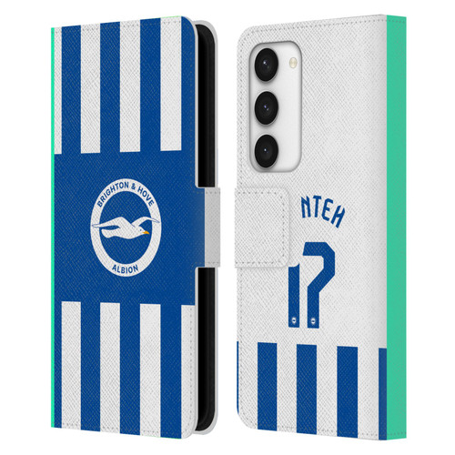 Brighton & Hove Albion F.C 2025/26 Players Home Kit Yankuba Minteh Leather Book Wallet Case Cover For Samsung Galaxy S23 5G