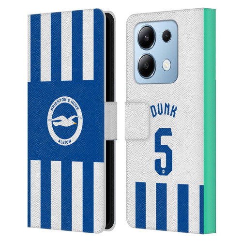 Brighton & Hove Albion F.C 2025/26 Players Home Kit Lewis Dunk Leather Book Wallet Case Cover For Xiaomi Redmi Note 13/13 Pro 5G Brighton & Hove Albion F.C 2025/26 Players Home Kit Lewis Dunk Leather Book Wallet Case Cover For Xiaomi Redmi Note 13/13 Pro 5G