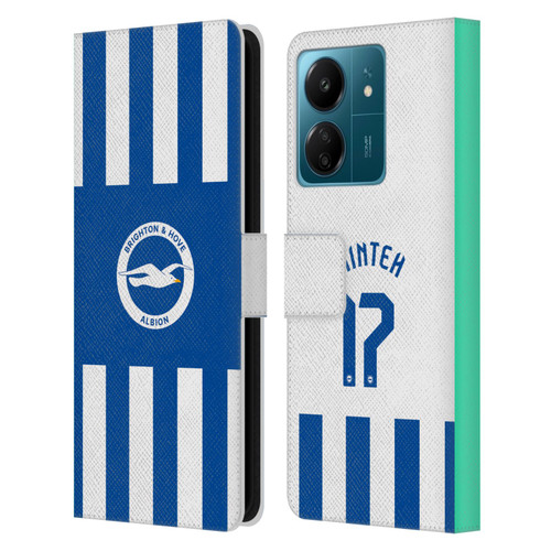 Brighton & Hove Albion F.C 2025/26 Players Home Kit Yankuba Minteh Leather Book Wallet Case Cover For Xiaomi Redmi 13C 4G