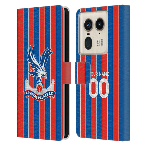 Custom Customised Personalised Crystal Palace Football Club 2025/26 Kit Home Leather Book Wallet Case Cover For Motorola Edge 50 Ultra/X50 Ultra