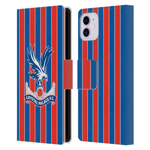 Crystal Palace FC 2025/26 Crest Kit Home Leather Book Wallet Case Cover For Apple iPhone 11 Crystal Palace FC 2025/26 Crest Kit Home Leather Book Wallet Case Cover For Apple iPhone 11