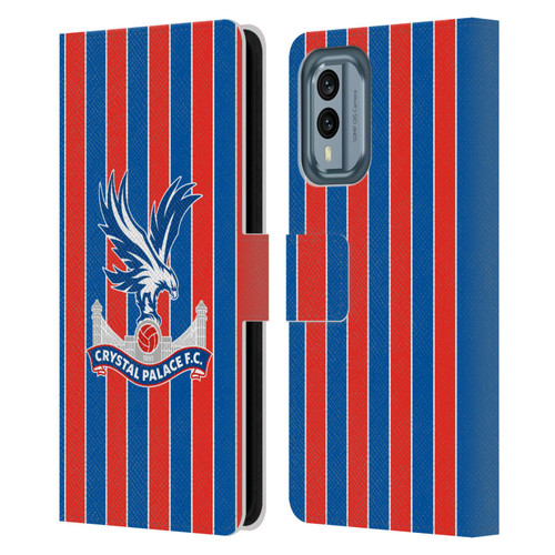 Crystal Palace FC 2025/26 Crest Kit Home Leather Book Wallet Case Cover For Nokia X30