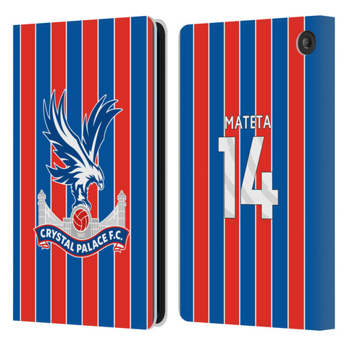 Crystal Palace FC 2025/26 Players Home Kit Jean-Philippe Mateta Leather Book Wallet Case Cover For Amazon Fire 7 2022