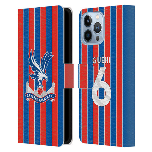 Crystal Palace FC 2025/26 Players Home Kit Marc Guéhi Leather Book Wallet Case Cover For Apple iPhone 13 Pro Max Crystal Palace FC 2025/26 Players Home Kit Marc Guéhi Leather Book Wallet Case Cover For Apple iPhone 13 Pro Max
