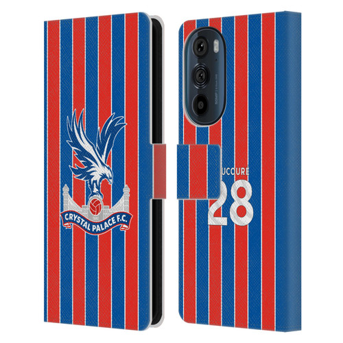 Crystal Palace FC 2025/26 Players Home Kit Cheick Doucouré Leather Book Wallet Case Cover For Motorola Edge 30