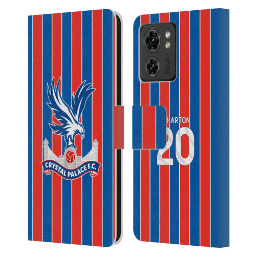 Crystal Palace FC 2025/26 Players Home Kit Adam Wharton Leather Book Wallet Case Cover For Motorola Moto Edge 40/Edge (2023)