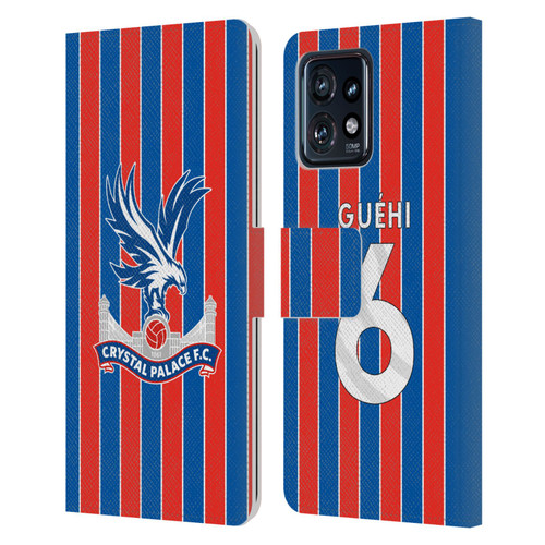 Crystal Palace FC 2025/26 Players Home Kit Marc Guéhi Leather Book Wallet Case Cover For Motorola Moto Edge 40 Pro/Plus 2023