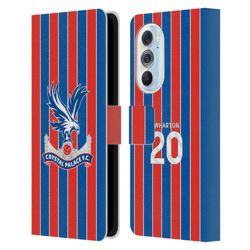 Crystal Palace FC 2025/26 Players Home Kit Adam Wharton Leather Book Wallet Case Cover For Motorola Edge X30