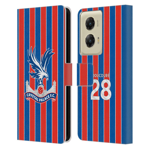 Crystal Palace FC 2025/26 Players Home Kit Cheick Doucouré Leather Book Wallet Case Cover For Motorola Moto G Stylus 5G (2024)