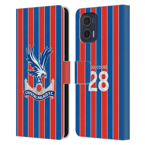 Crystal Palace FC 2025/26 Players Home Kit Cheick Doucouré Leather Book Wallet Case Cover For Motorola Moto G73 5G Crystal Palace FC 2025/26 Players Home Kit Cheick Doucouré Leather Book Wallet Case Cover For Motorola Moto G73 5G