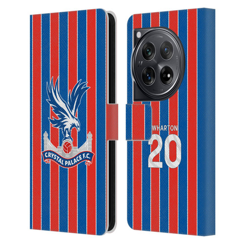 Crystal Palace FC 2025/26 Players Home Kit Adam Wharton Leather Book Wallet Case Cover For OnePlus 12