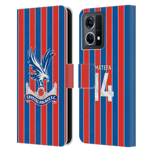 Crystal Palace FC 2025/26 Players Home Kit Jean-Philippe Mateta Leather Book Wallet Case Cover For OPPO Reno8 4G