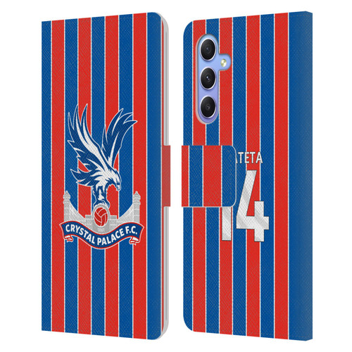 Crystal Palace FC 2025/26 Players Home Kit Jean-Philippe Mateta Leather Book Wallet Case Cover For Samsung Galaxy A34 5G Crystal Palace FC 2025/26 Players Home Kit Jean-Philippe Mateta Leather Book Wallet Case Cover For Samsung Galaxy A34 5G