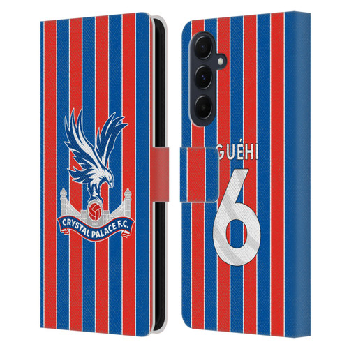 Crystal Palace FC 2025/26 Players Home Kit Marc Guéhi Leather Book Wallet Case Cover For Samsung Galaxy A55 5G