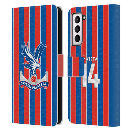 Crystal Palace FC 2025/26 Players Home Kit Jean-Philippe Mateta Leather Book Wallet Case Cover For Samsung Galaxy S21 5G Crystal Palace FC 2025/26 Players Home Kit Jean-Philippe Mateta Leather Book Wallet Case Cover For Samsung Galaxy S21 5G