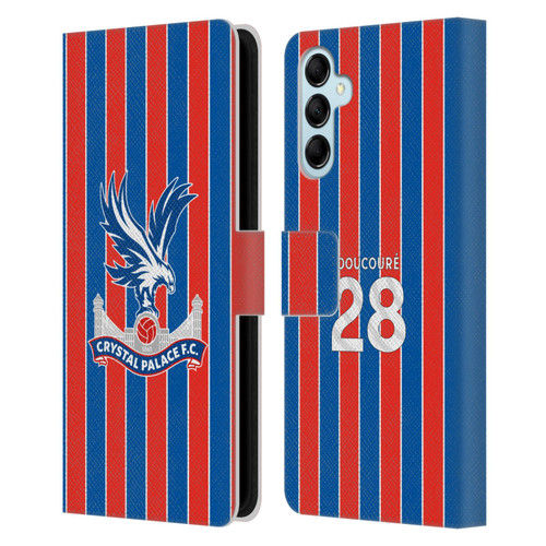 Crystal Palace FC 2025/26 Players Home Kit Cheick Doucouré Leather Book Wallet Case Cover For Samsung Galaxy M14 5G