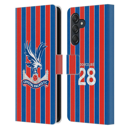 Crystal Palace FC 2025/26 Players Home Kit Cheick Doucouré Leather Book Wallet Case Cover For Samsung Galaxy M55 5G