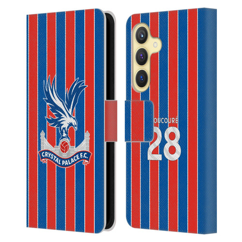 Crystal Palace FC 2025/26 Players Home Kit Cheick Doucouré Leather Book Wallet Case Cover For Samsung Galaxy S24 5G