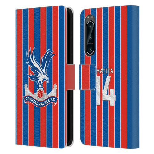 Crystal Palace FC 2025/26 Players Home Kit Jean-Philippe Mateta Leather Book Wallet Case Cover For Sony Xperia 5 IV