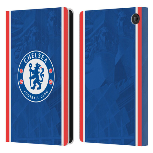 Chelsea Football Club 2025/26 Kit Home Leather Book Wallet Case Cover For Amazon Fire 7 2022