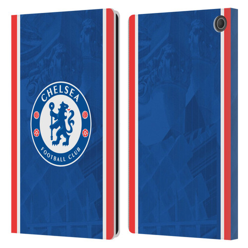 Chelsea Football Club 2025/26 Kit Home Leather Book Wallet Case Cover For Amazon Fire Max 11 2023