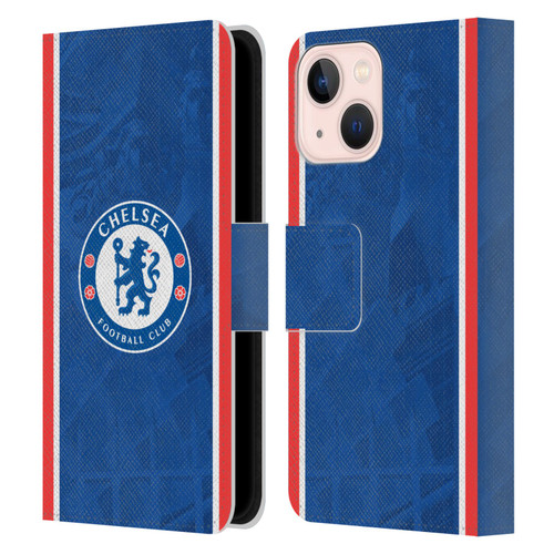 Chelsea Football Club 2025/26 Kit Home Leather Book Wallet Case Cover For Apple iPhone 13 Mini