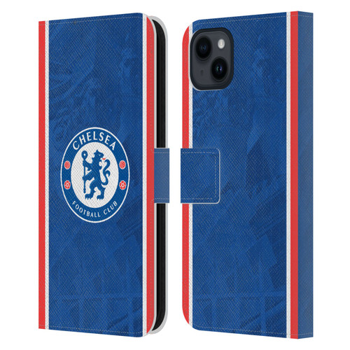 Chelsea Football Club 2025/26 Kit Home Leather Book Wallet Case Cover For Apple iPhone 15 Plus Chelsea Football Club 2025/26 Kit Home Leather Book Wallet Case Cover For Apple iPhone 15 Plus