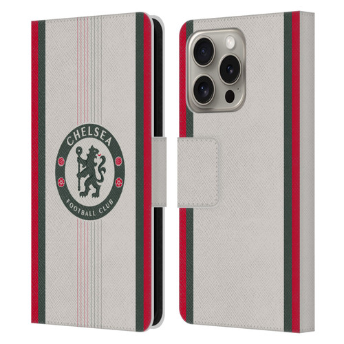 Chelsea Football Club 2025/26 Kit Away Leather Book Wallet Case Cover For Apple iPhone 16 Pro Chelsea Football Club 2025/26 Kit Away Leather Book Wallet Case Cover For Apple iPhone 16 Pro