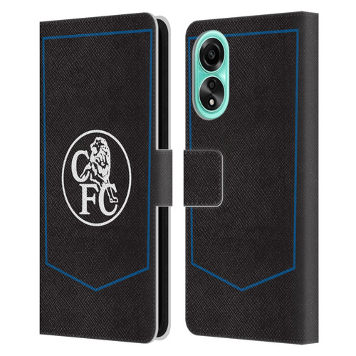 Chelsea Football Club 2025/26 Kit Third Leather Book Wallet Case Cover For OPPO A78 4G Chelsea Football Club 2025/26 Kit Third Leather Book Wallet Case Cover For OPPO A78 4G