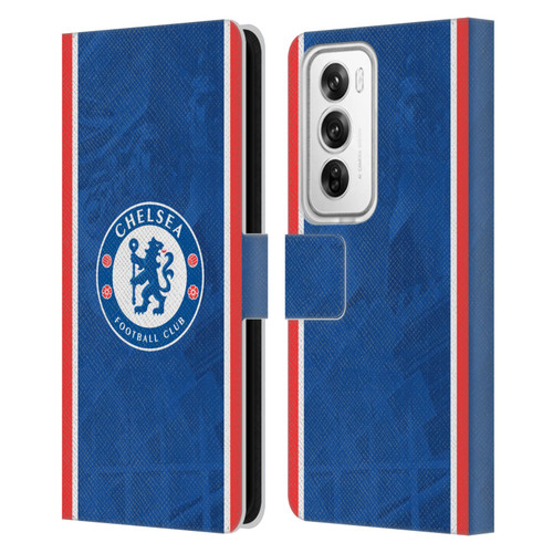 Chelsea Football Club 2025/26 Kit Home Leather Book Wallet Case Cover For OPPO Reno12 Pro 5G