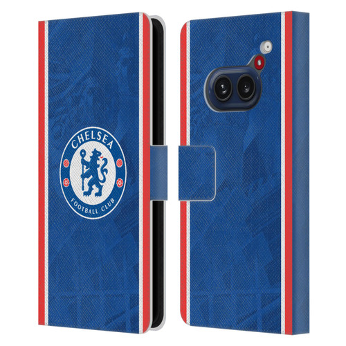 Chelsea Football Club 2025/26 Kit Home Leather Book Wallet Case Cover For Nothing Phone (2a)
