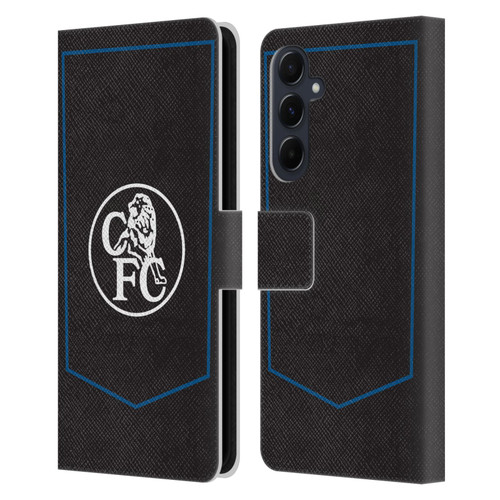 Chelsea Football Club 2025/26 Kit Third Leather Book Wallet Case Cover For Samsung Galaxy A55 5G