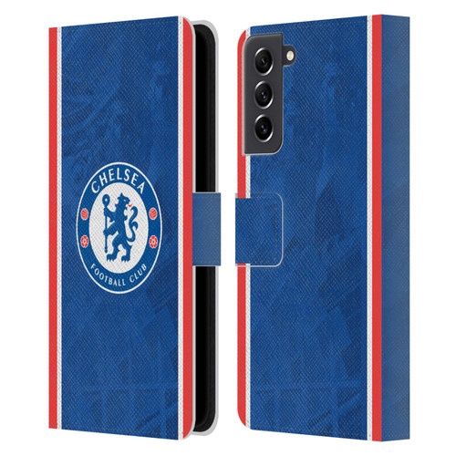 Chelsea Football Club 2025/26 Kit Home Leather Book Wallet Case Cover For Samsung Galaxy S21 FE 5G Chelsea Football Club 2025/26 Kit Home Leather Book Wallet Case Cover For Samsung Galaxy S21 FE 5G