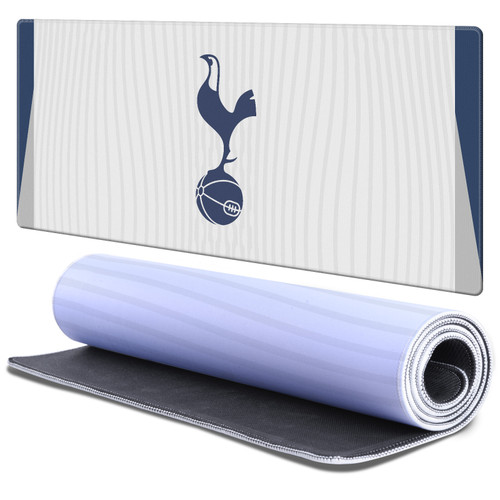 Tottenham Hotspur F.C. 2025/26 Badge Kit Home Gaming Office Desk PC Keyboard Mouse Mat Pad 37.4 x 15.75 x 0.16 inches (900 x 400 mm) - XL