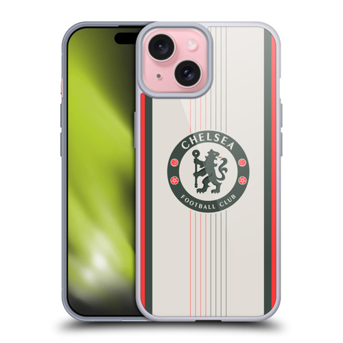 Chelsea Football Club 2025/26 Kit Away Soft Gel Case for Apple iPhone 15 Chelsea Football Club 2025/26 Kit Away Soft Gel Case for Apple iPhone 15