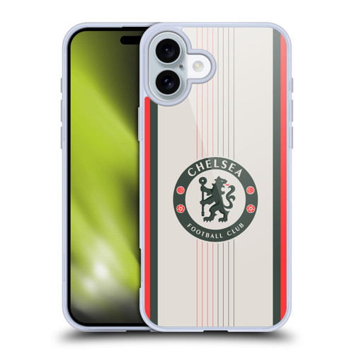 Chelsea Football Club 2025/26 Kit Away Soft Gel Case for Apple iPhone 16 Plus Chelsea Football Club 2025/26 Kit Away Soft Gel Case for Apple iPhone 16 Plus