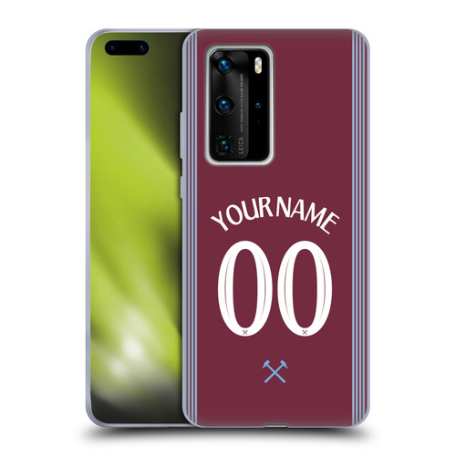 Custom Customised Personalised West Ham United FC 2025/26 Kit Home Soft Gel Case for Huawei P40 Pro / P40 Pro Plus 5G Custom Customised Personalised West Ham United FC 2025/26 Kit Home Soft Gel Case for Huawei P40 Pro / P40 Pro Plus 5G